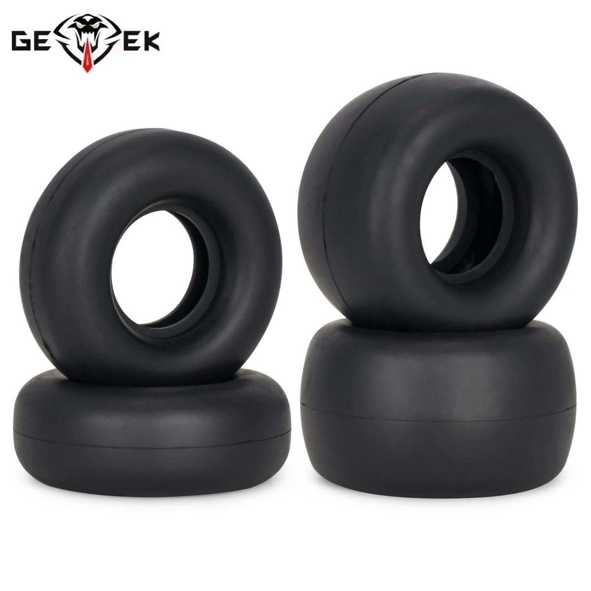 4Pcs Rubber Tyres Wheel Tires With Silencing Sponge for Tamiya Frog Sand Scorcher Grasshopper Hornet 1/10 Buggy Car Upgrade