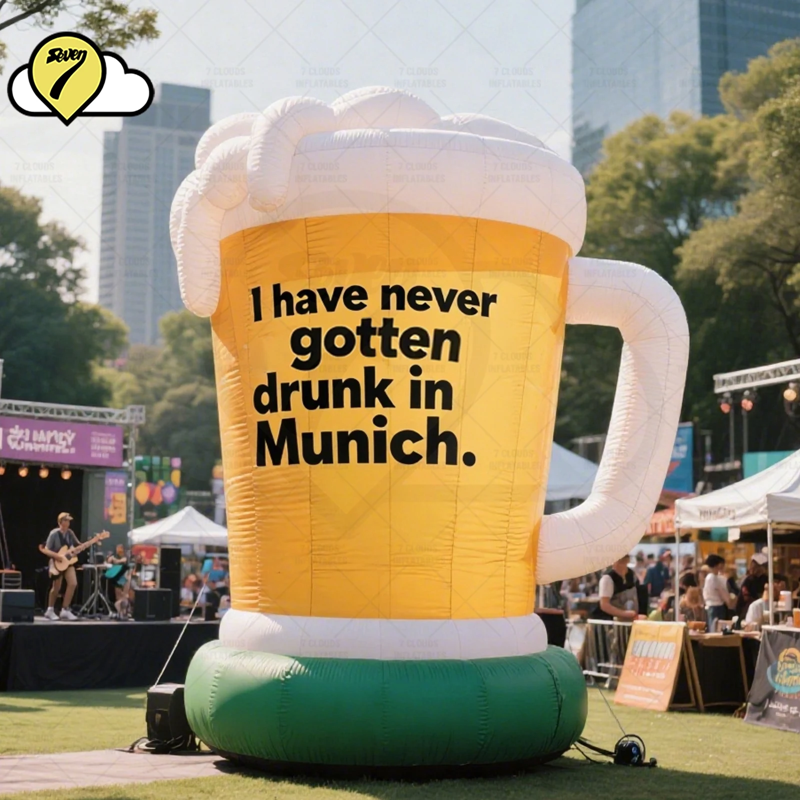 Customize beer 2M  inflatable