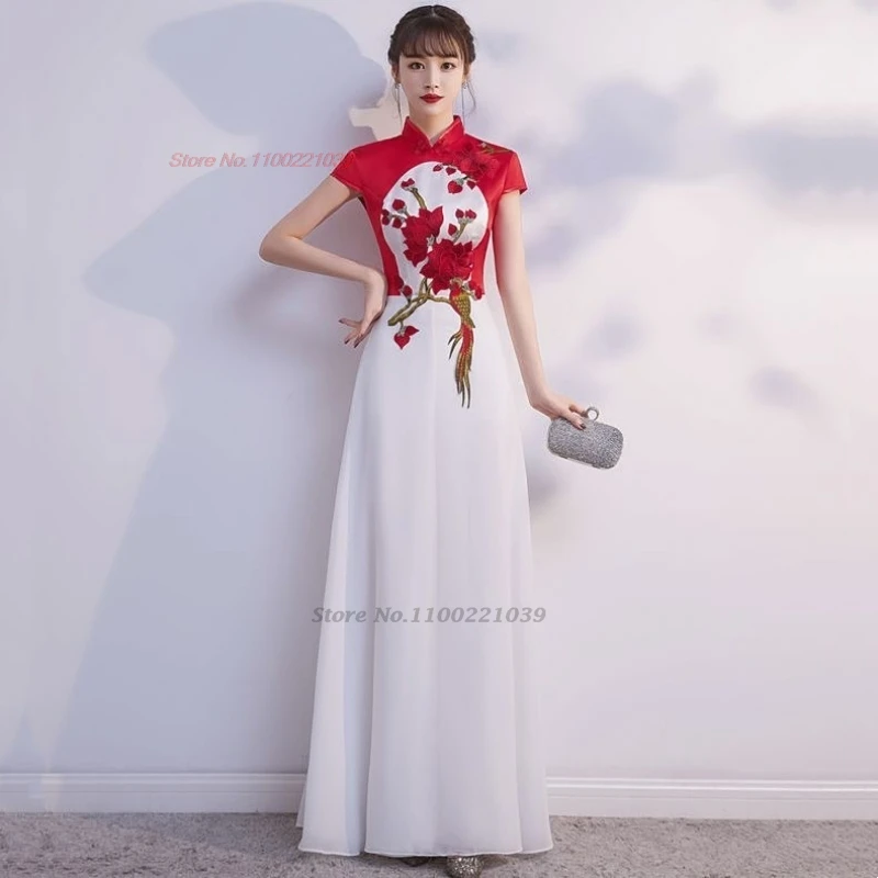 2025-national-flower-embroidery-a-line-dress-chinese-improved-qipao-stage-performance-cheongsam-banquet-evening-qipao-dress