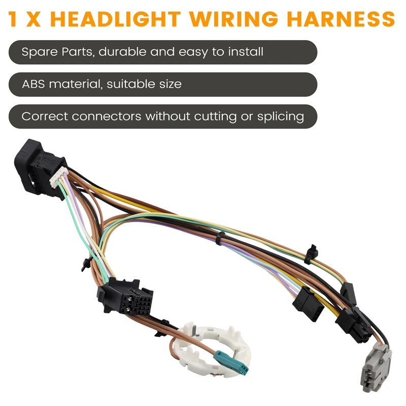 For BMW X5 E70 2007-2013 Car Headlight Wiring Harness Internal Cable With AFS Front