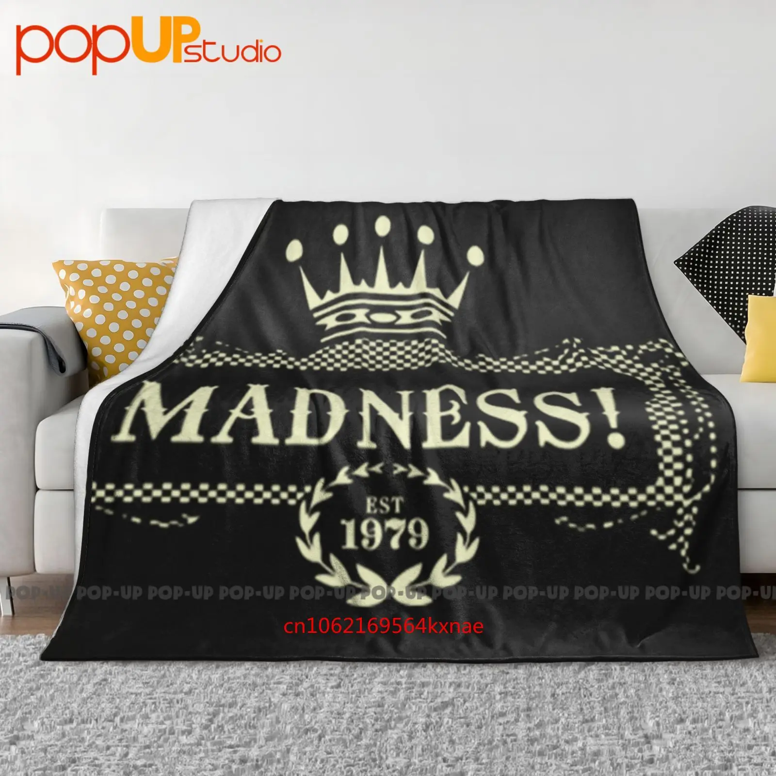 Madness Est 1979 Gold Foil Crown Logo Ultra-Soft Blanket Quilt Winter Sofa Cover Bed Covers