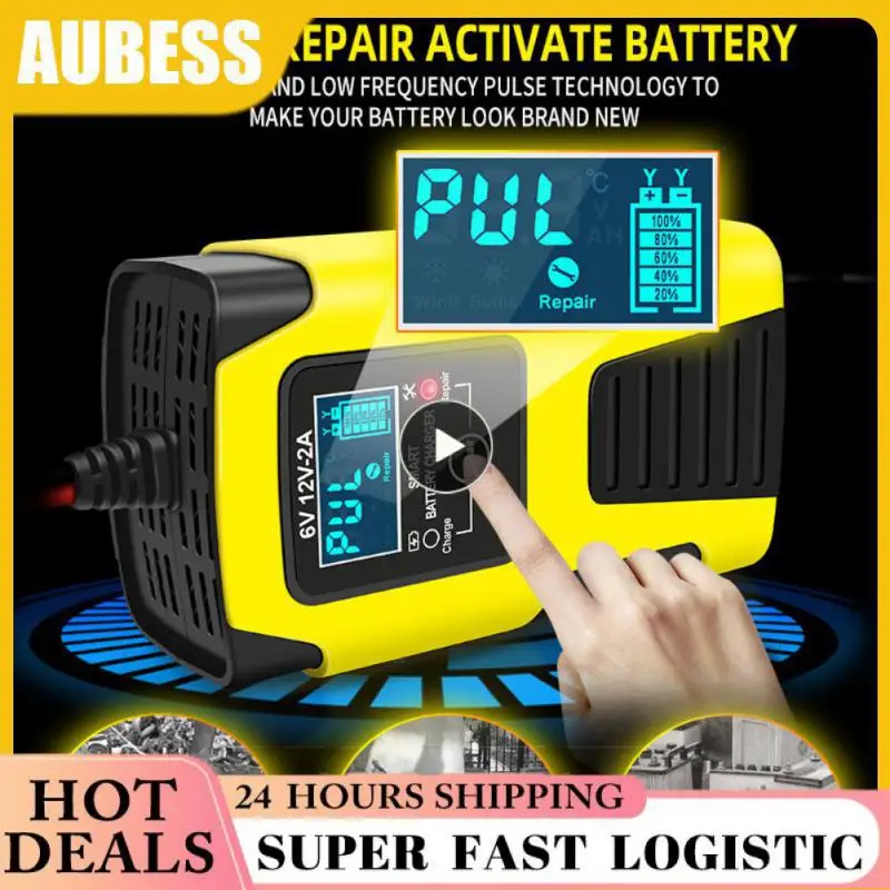 2-Amp Fully-Automatic Smart Charger, 6V and 12V Battery Charger, Battery Maintainer, Trickle Charger, Battery Desulfator