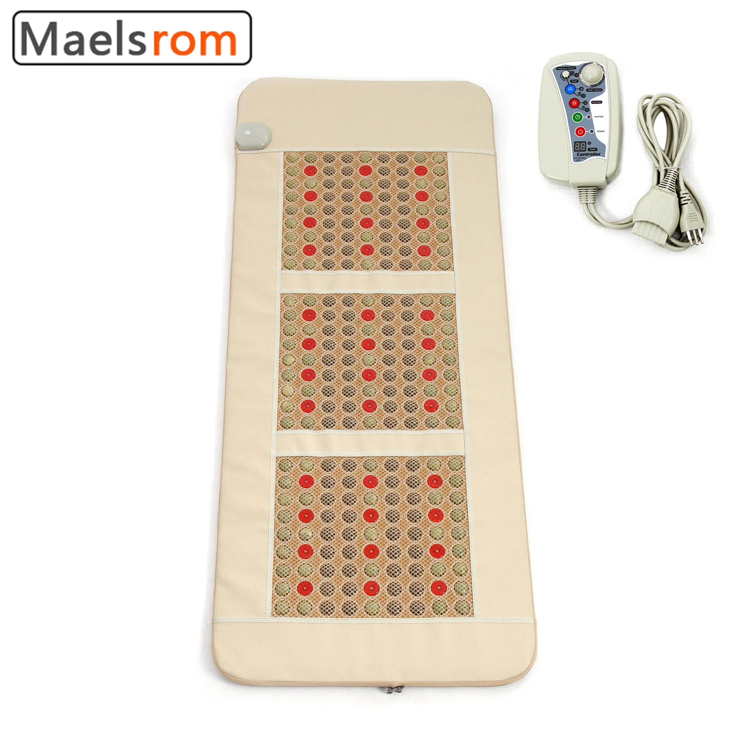 Hot Stone Infrared Photon Massage Heating Pad PEMF Magnetic Field Pulse Relieves Back Muscle Soreness Beauty Salon