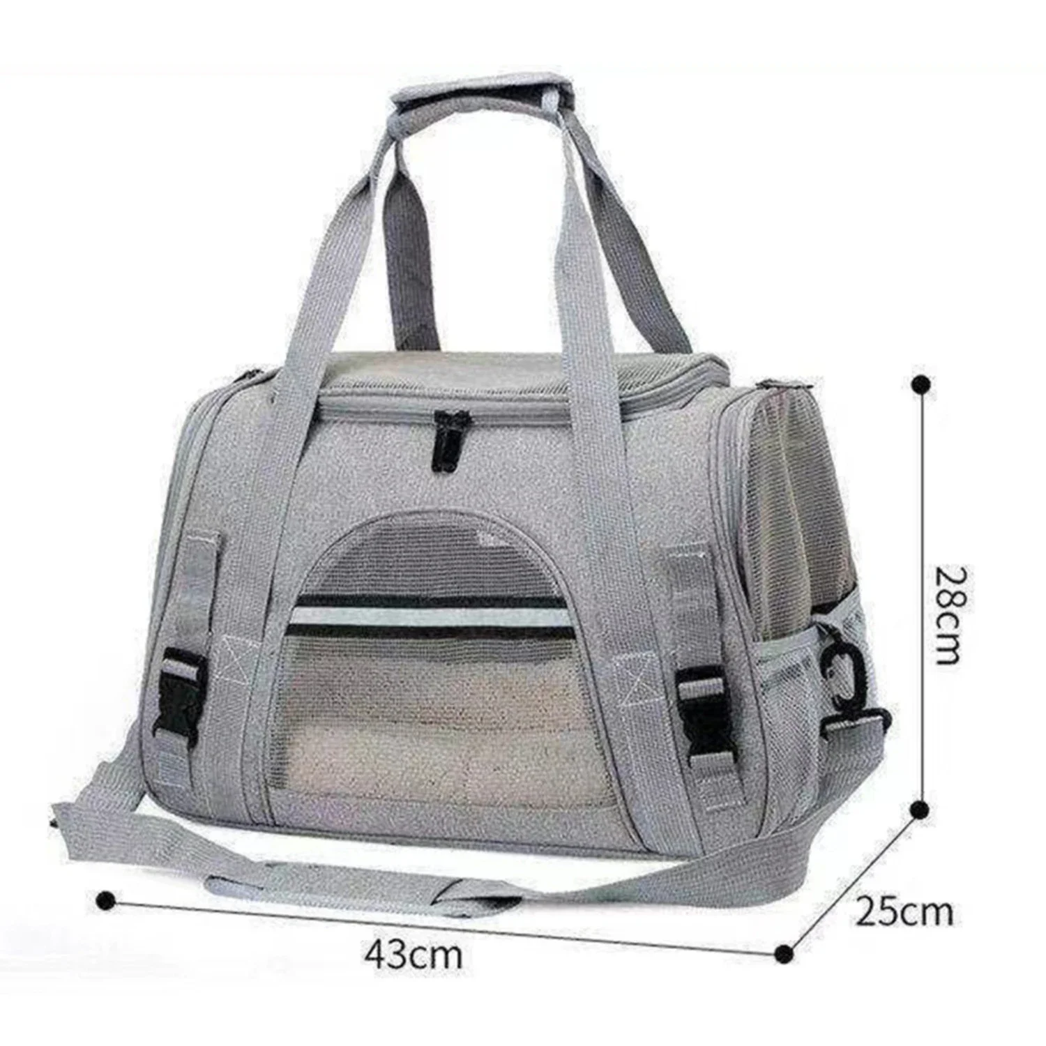 Adjustable Convenient Spacious Soft-Sided Pet Carrier Backpack - Comfortable for Small Dogs and Cats on Long Journeys - Effortle