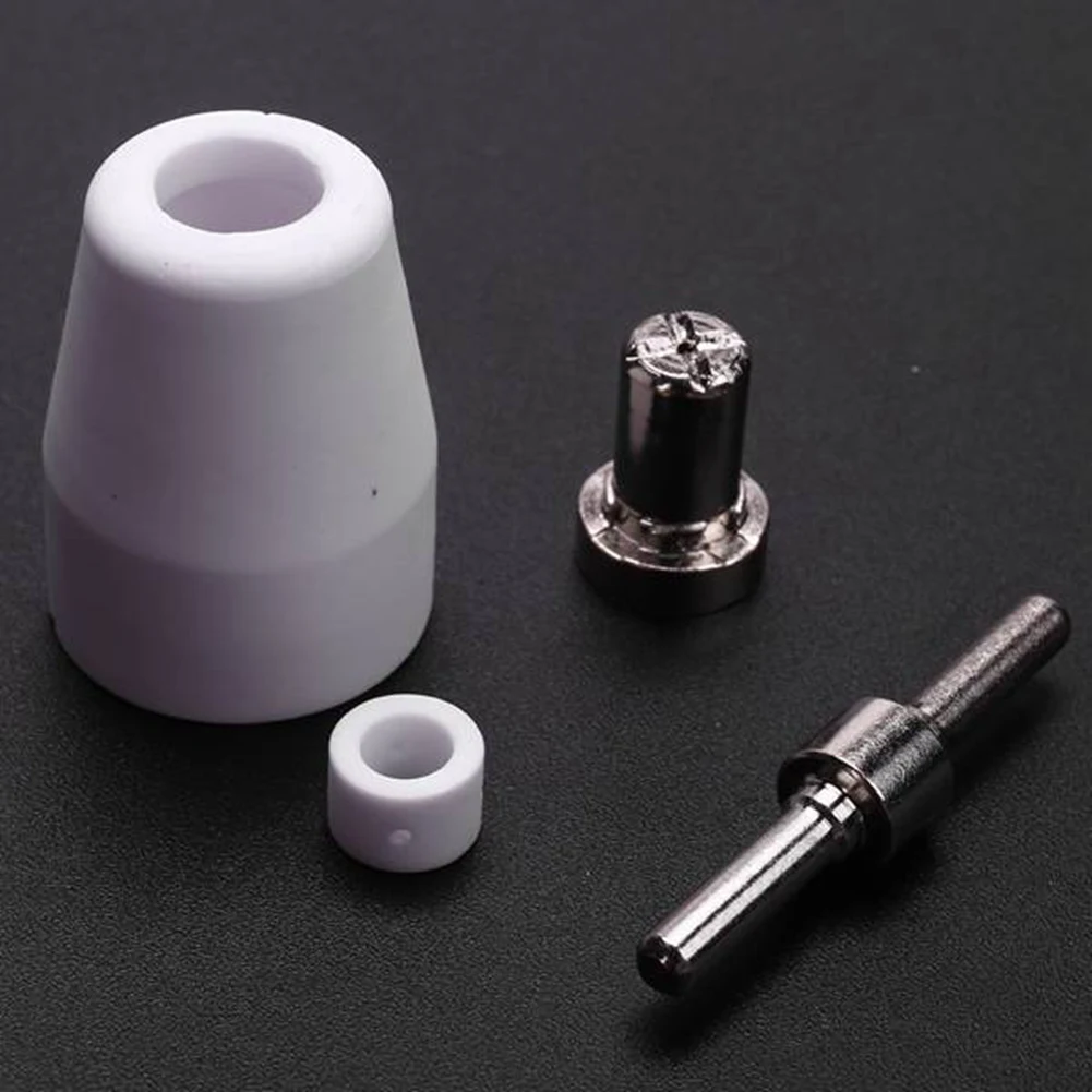 

[A93Z!】 60Pcs PT31 Plasma Cutter Electrode Tips Cup Consumables Extended Nickel Plated Accessories For HYC45D HYC50D CUT50 PLC50