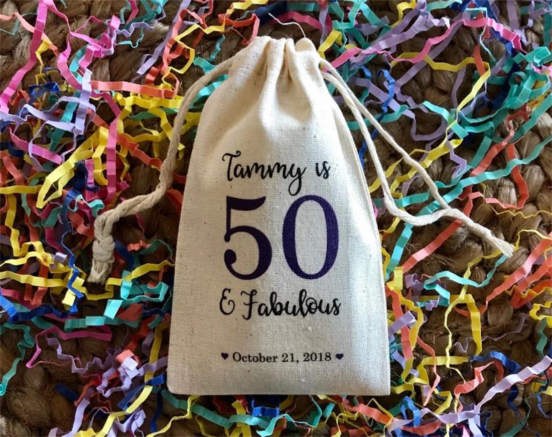 20pcs Personalized Party Favor Bags 