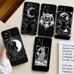 Moon Tarot Witch Cat Case For POCO F5 Pro M6 X3 X5 X6 Pro F3 M5s Xiaomi Mi 13 14 Pro 13T 11T 12T 12 Lite Cover