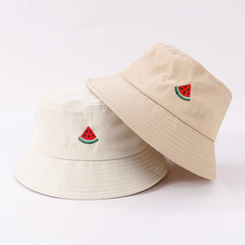 Fisherman's Hat With Watermelon Embroidery, Hats Men And Women, Outdoor Sports Cap All-Season Style view 3
