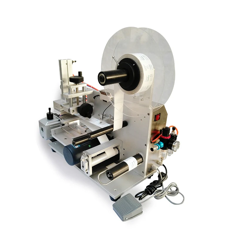 Semi-Automatic Square Bottle Labeling Machine Self-Adhesive Label Labeling Machine Label Manual Labeling Machine