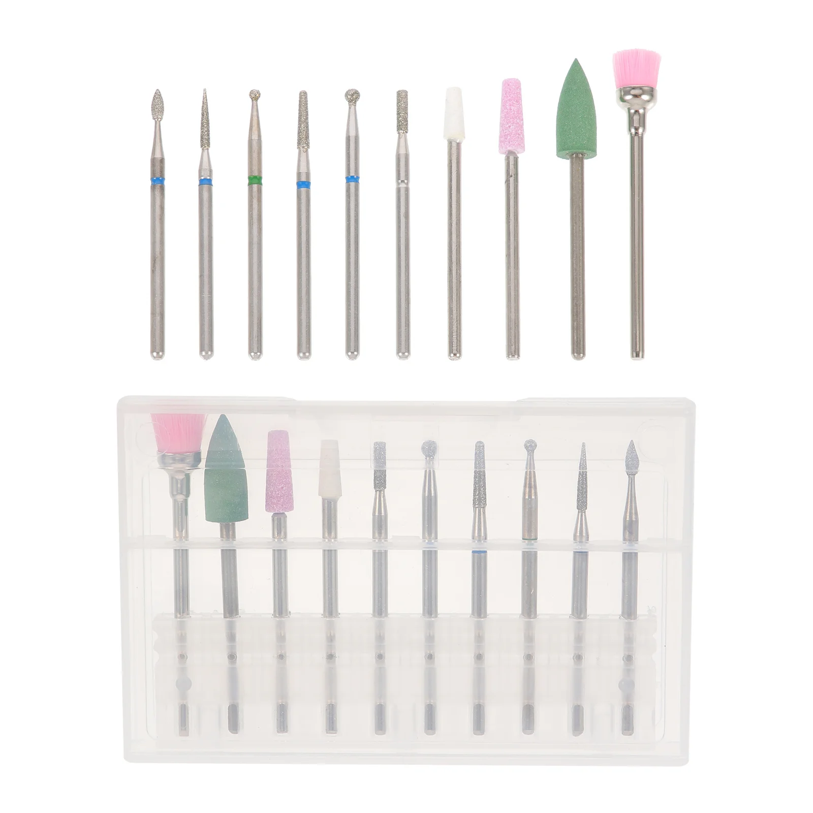 

10pcs Multifunctional Nail Grinding Heads Tungsten Steel Polishing Bits For Acrylic Gel Removal Manicure Drill Tools Nail Art