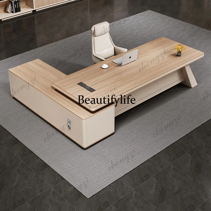 M9344 Cheap Strong Executive Desk Storage Asthetic Modern Drawers Executive Desk Luxury Large Mesa De Escritorio