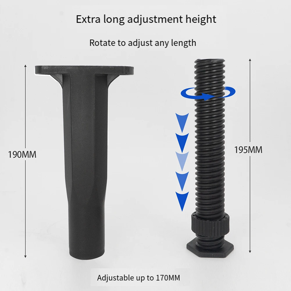 Supporto per mobili telescopico da 1 pezzo per supporto per divano letto Supporto per mobili telescopico in plastica regolabile rinforzato Strumenti per la casa