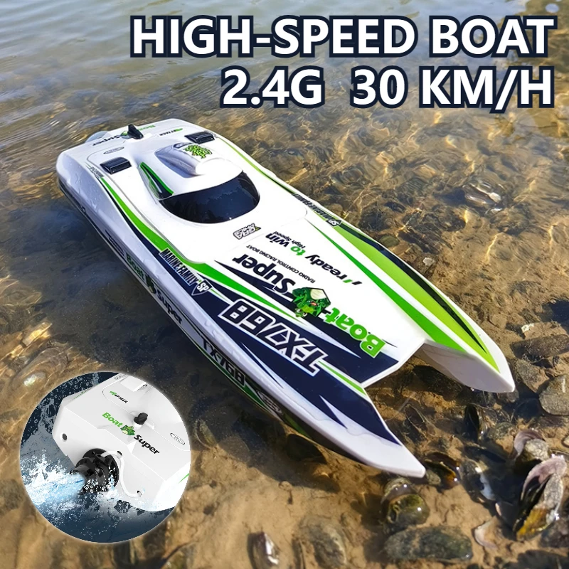 

Rc Boats 40 Km/h 2.4G Turbojet Power,brushless Motor,long Lasting Endurance,sealed Waterproof,cooling System Rc Speed Boat Boy