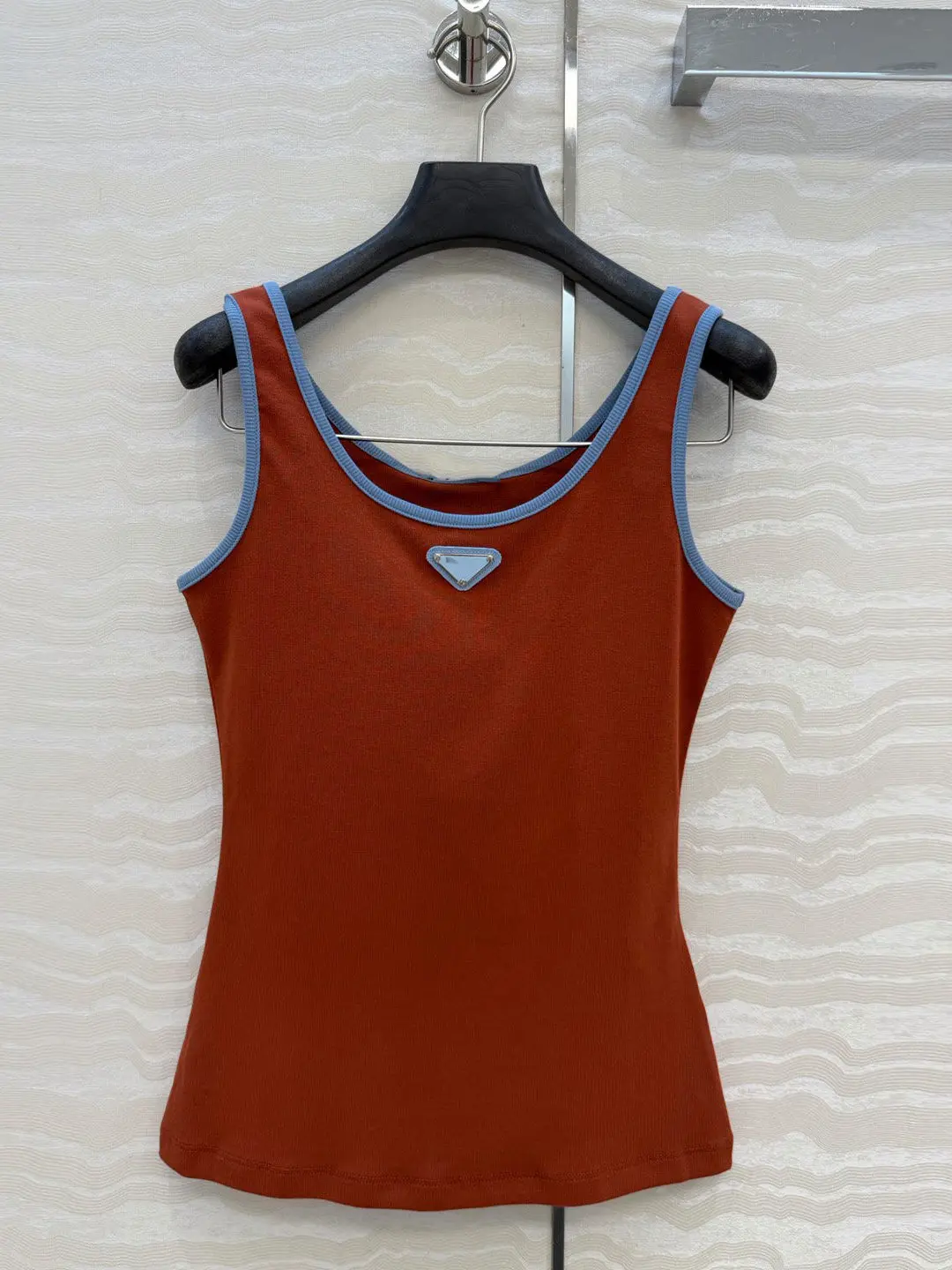 

Color Block Sleeveless Vest Women's Slimming Casual Fashionable Strap Top U Neck Other Material Spring Regular Length