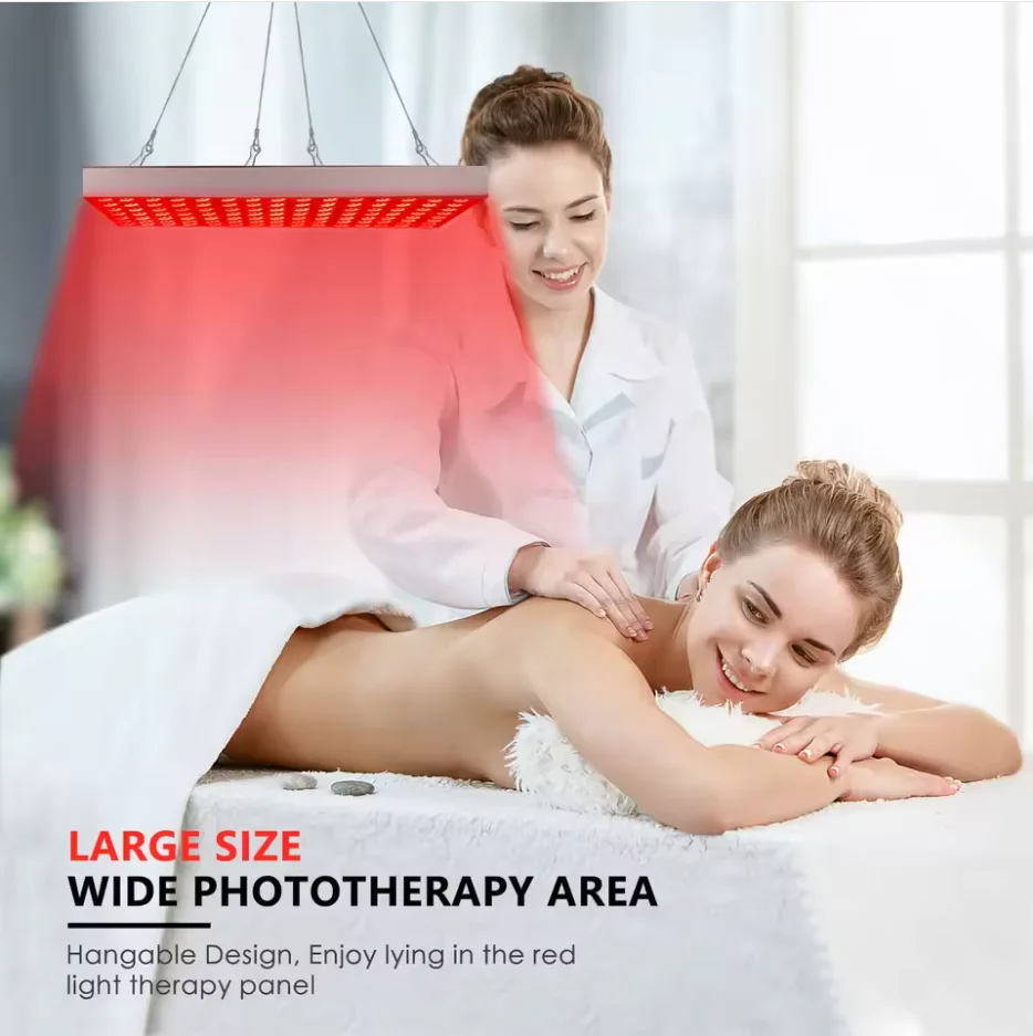 Painel de terapia de luz vermelha led 45w, lâmpada para cuidados com a pele facial antienvelhecimento, beleza, 225 contas, alívio da dor corporal, ferramentas de fisioterapia