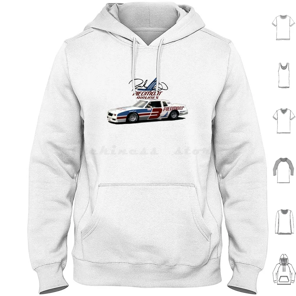 Ricky Rudd #3 Monte Carlo Hoodies Long Sleeve Race Mello Yello Speedway Retro Winston Cup Vintage Classic Car