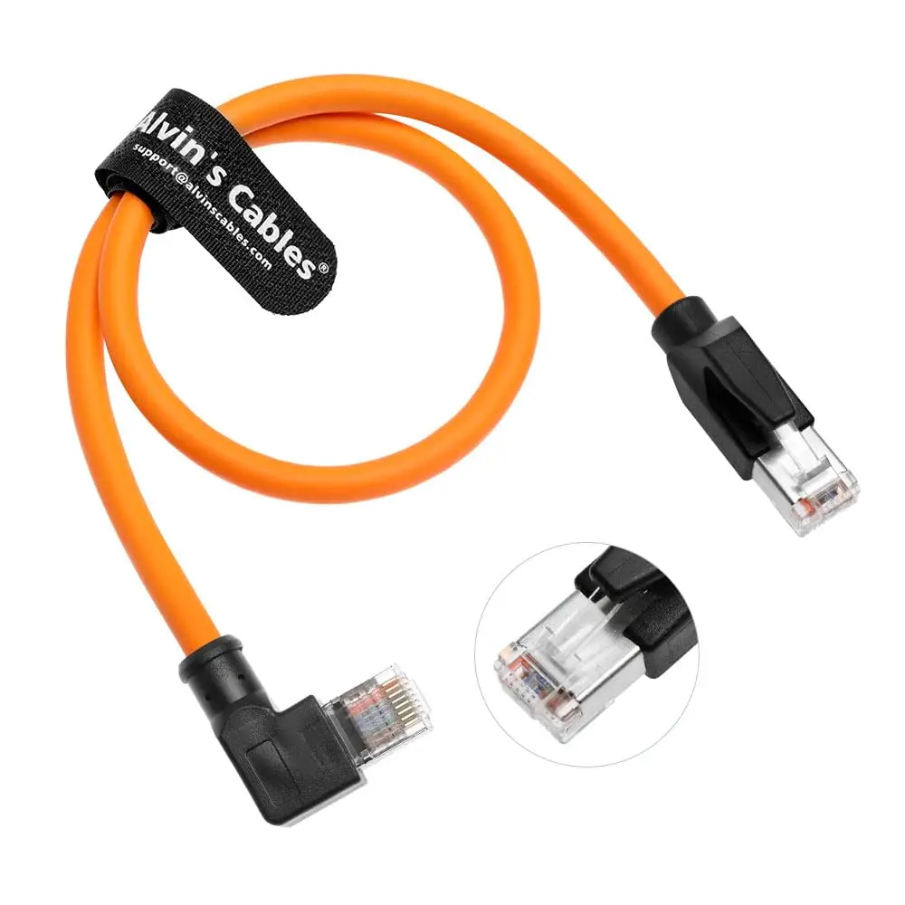 

Alvin's Cat6 Shielded Right Angle Ethernet Cable 16.4ft 5m for PLC Robotics
