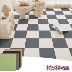 Self Adhesive Carpet Floor Tiles Sticker Square Rugs Peel and Stick Mat DIY Flooring for Kitchen Dining Room Bedroom Home Decor