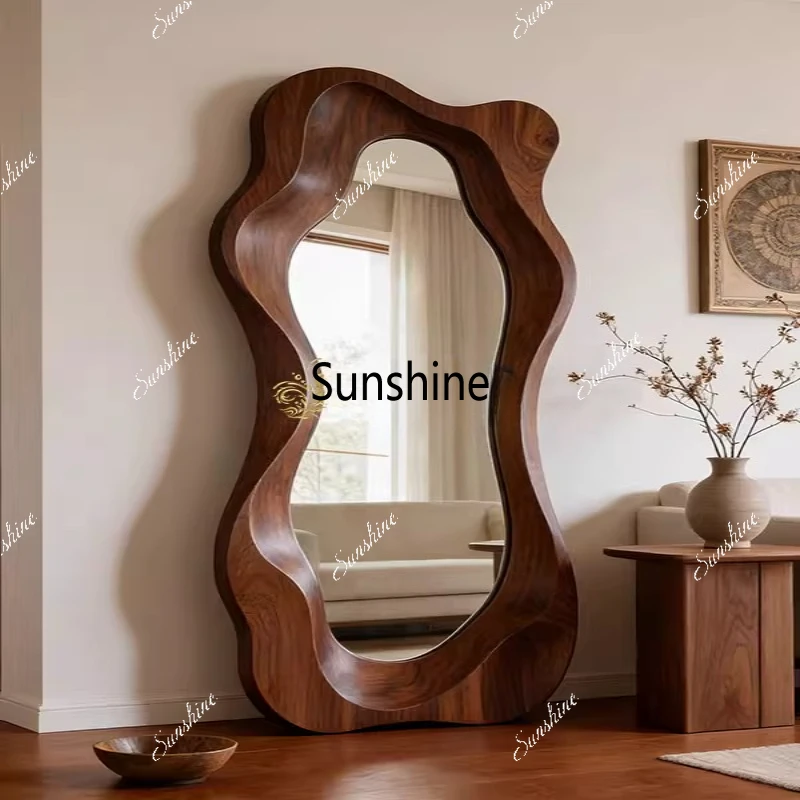 

American special-shaped full-body mirror household living room high-value floor, cloakroom