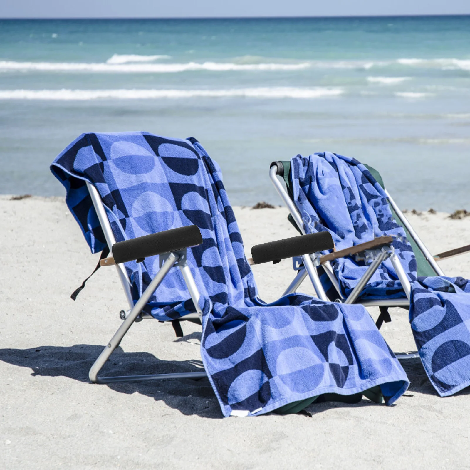 

1Pair Foldable Chairs Arm Rest Soft Cushion Replacement Elbow Pad Outdoor Camping Beach Balcony Chair Accessories