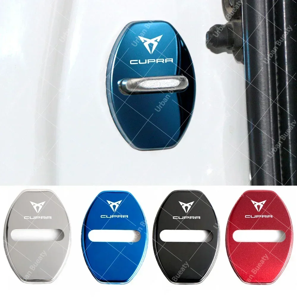 Car Door Lock Cover Auto Protection Case Design Car Accessories For Seat Cupra Leon Cup Racing E-Racer Formentor ABT Ibiza VZ3