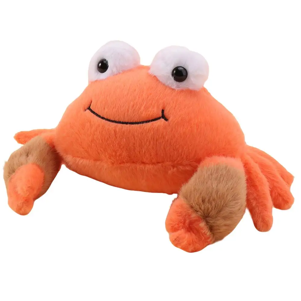 's Accompany PP Cotton Crab Simulation Soft Animal Crab 23cm Fluffy Sea Crab New Year