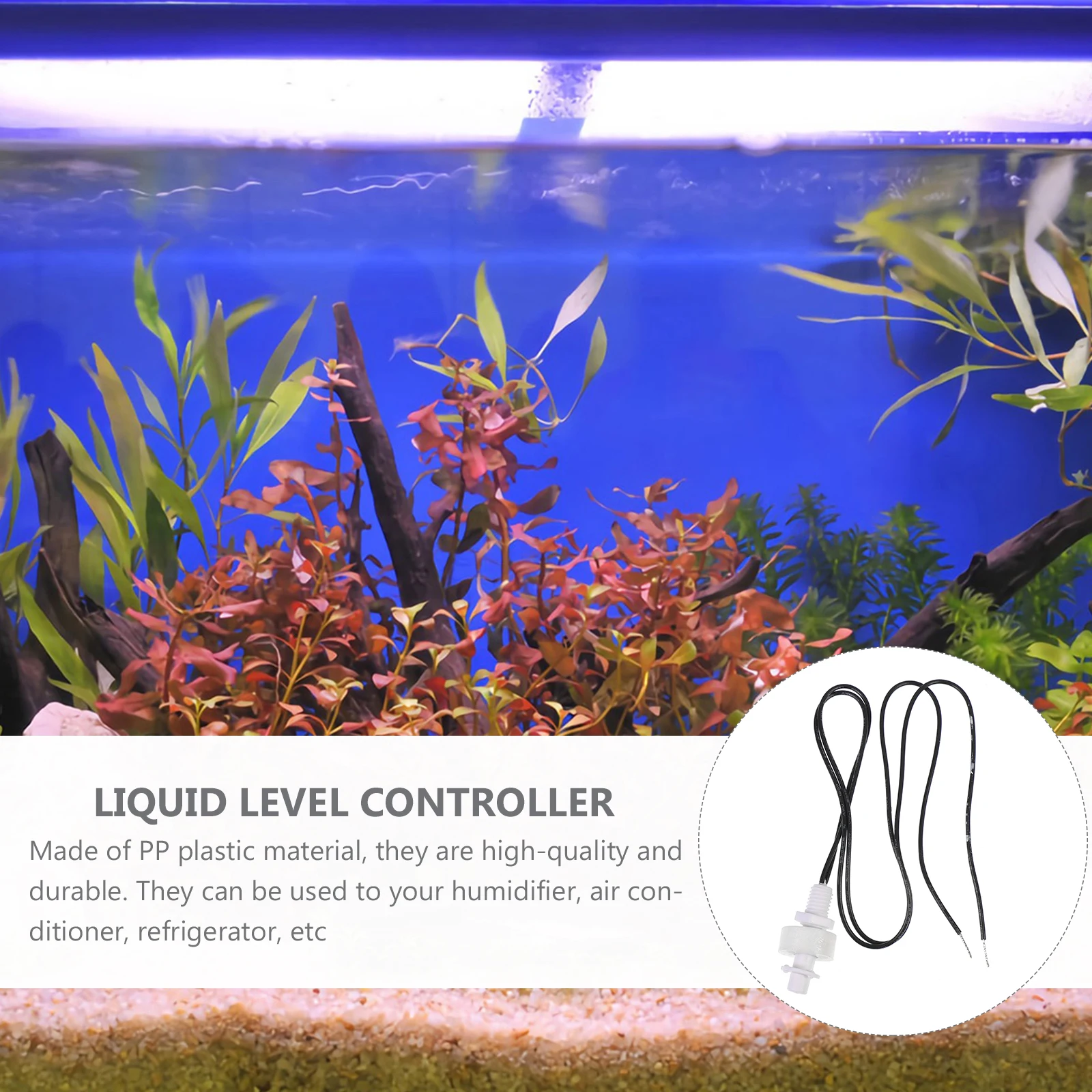 

2pcs Liquid Level Float Switch Water Tank Controller Fish Sensor White PP Low Power Durable Wax Mold Craft Sewing