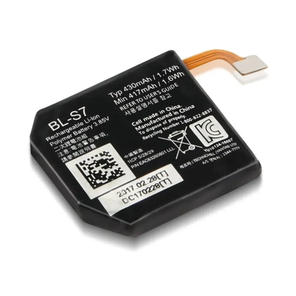 Replacement Battery BL-S7 For LG  Sport W281 W280 W280A (AT&T) Smartwatch Battery With Tool 430mAh