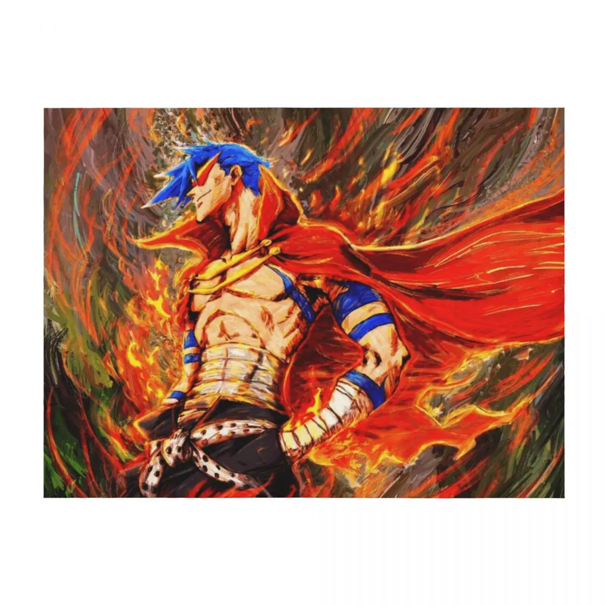 

kamina gurren lagann Throw Blanket wednesday Multi-Purpose valentine gift ideas heavy to sleep Blankets