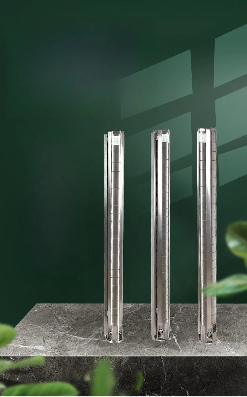 Pompa per pozzi profondi tutta in acciaio inossidabile Pompa sommergibile da 150 mm Pompa ad acqua a grande flusso per l'irrigazione del frutteto dei terreni agricoli