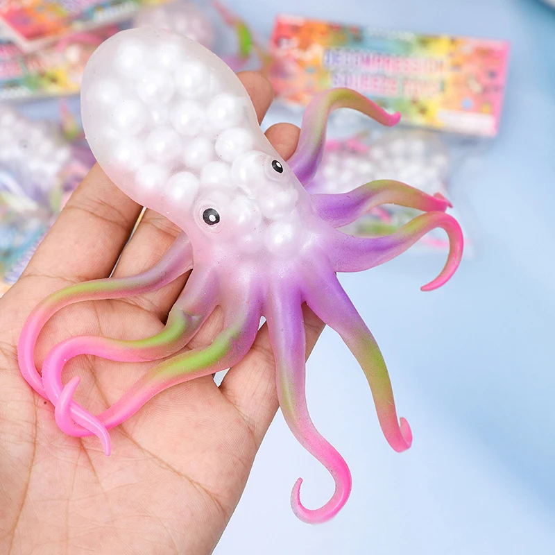 Knijp Sea World Octopus Decompressie Speelgoed Simulatiemodel Kan worden uitgerekt Vent Nieuwigheid Cadeau