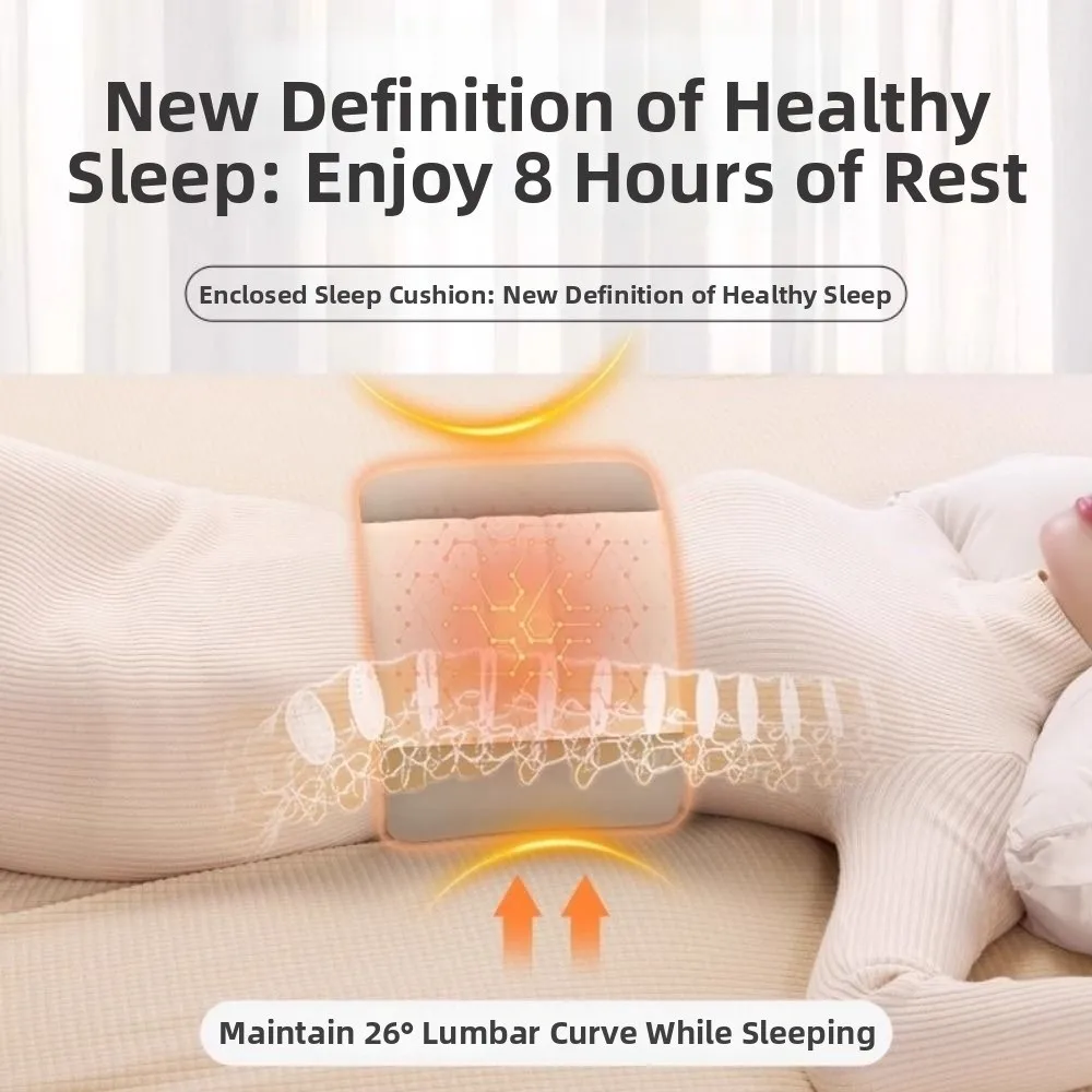 Comfortable Lumbar Support Pillow Adjustable Wrap Around Waist Protection Waist Support Pillow Intervertebral Disc Support