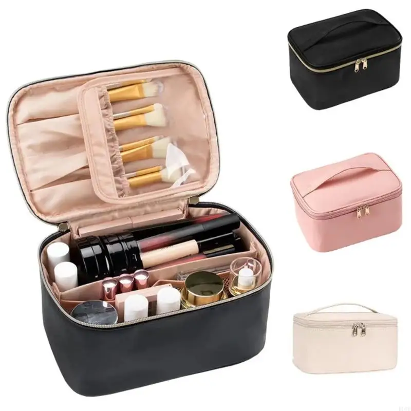 Hygienic Waterproof Toiletry Bag Integrated Hook System And Multi Storage Compartments B03E
