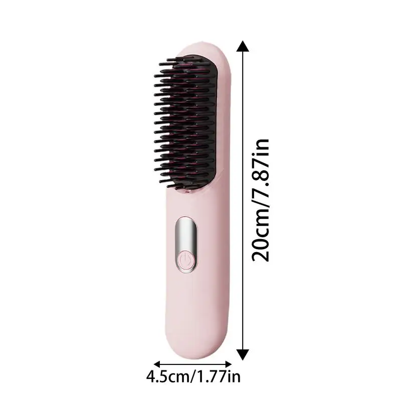Alisador de cabelo pente sem fio doméstico alisador de cabelo tecnologia de aquecimento rápido ferramenta de modelagem de cabelo para viagens dorrmitárias