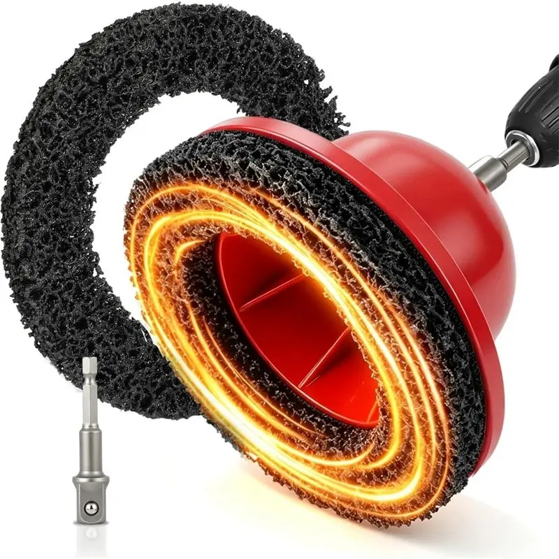 A98M Wheel Hub Cleaner Resurfacing Kit, 6 Inch Grinder Cleaning Tool With 1/2