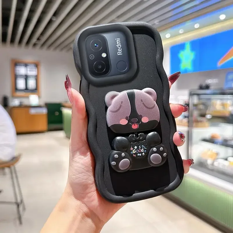 12C gewellte Silikon-Handyhülle für Redmi 14C 10A 14R 11A 13C 12C 15C 10 13 12 10Prime Cover
