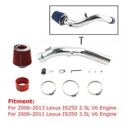 Air Intake System Cold Air Intake Pipe Filter Kit Red Blue For Lexus IS250 2.5L V6 Lexus IS350 3.5L V6 Engine Parts