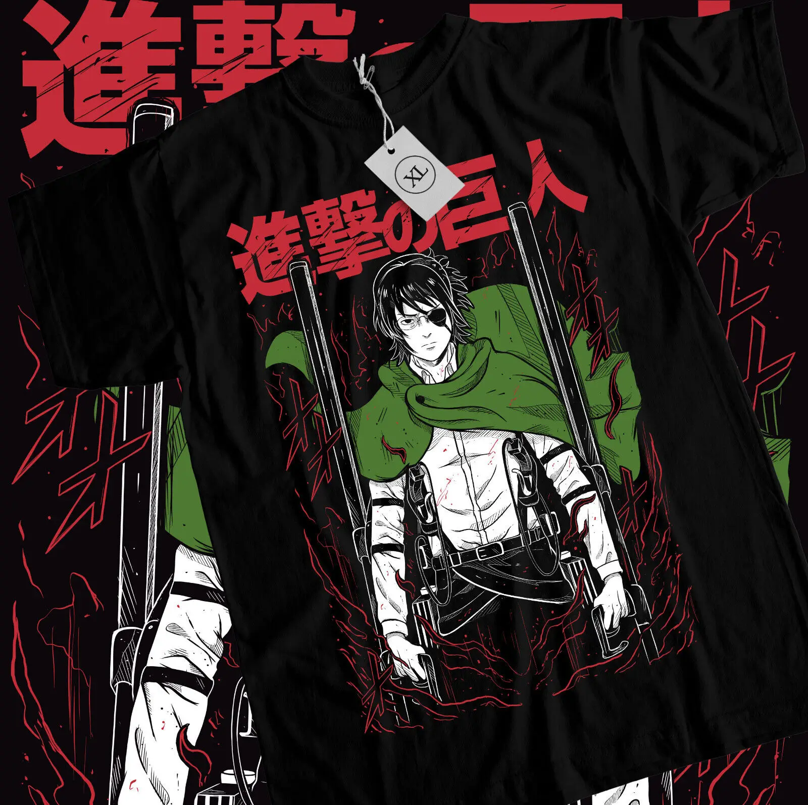 Hange Zoe T-shirt Attack on Titan AOT,Anime,Manga Levi Eren Season 4