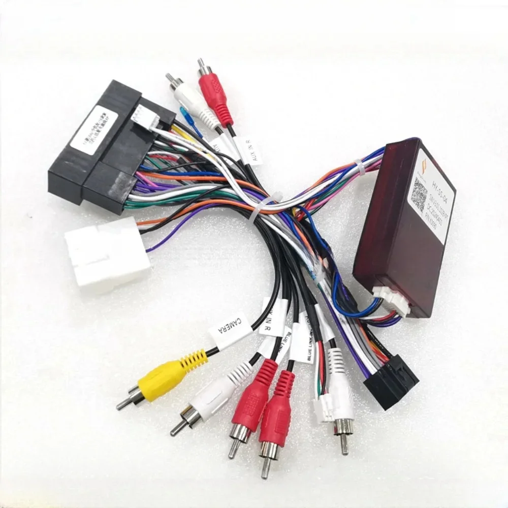 For KIA K5 Optima / Sedona / Carnival Sportage K3 Sorento Cerato Canbus Box Decoder HY-SS-04 Wiring Harness Adapter Power Cable