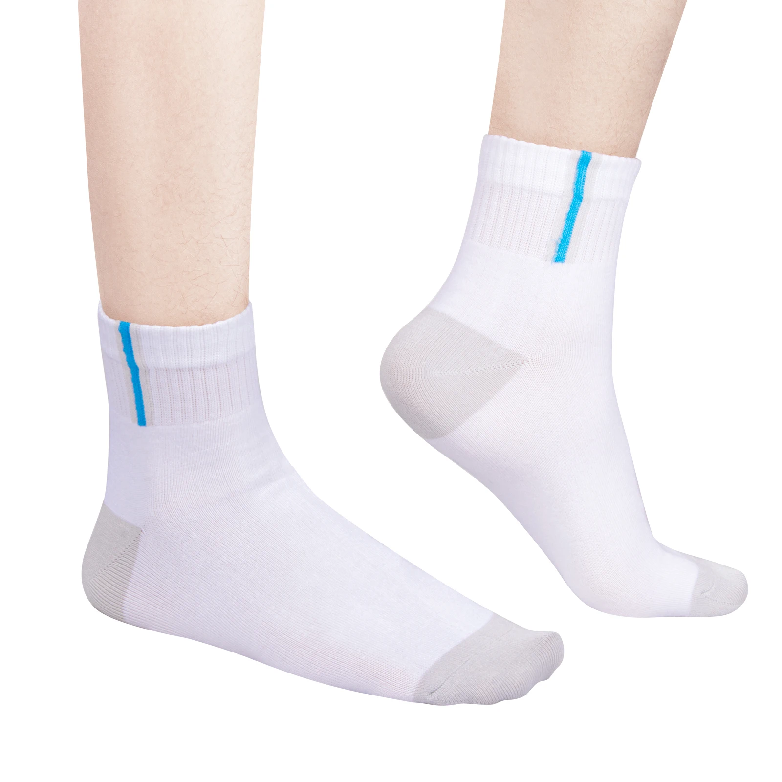 YUEDGE Quarter Bamboo Socks Breathable Low Cut Casual Short Ankle Socks for Unisex Size 37-41/41-44/44-46, 5 Pairs/Pack