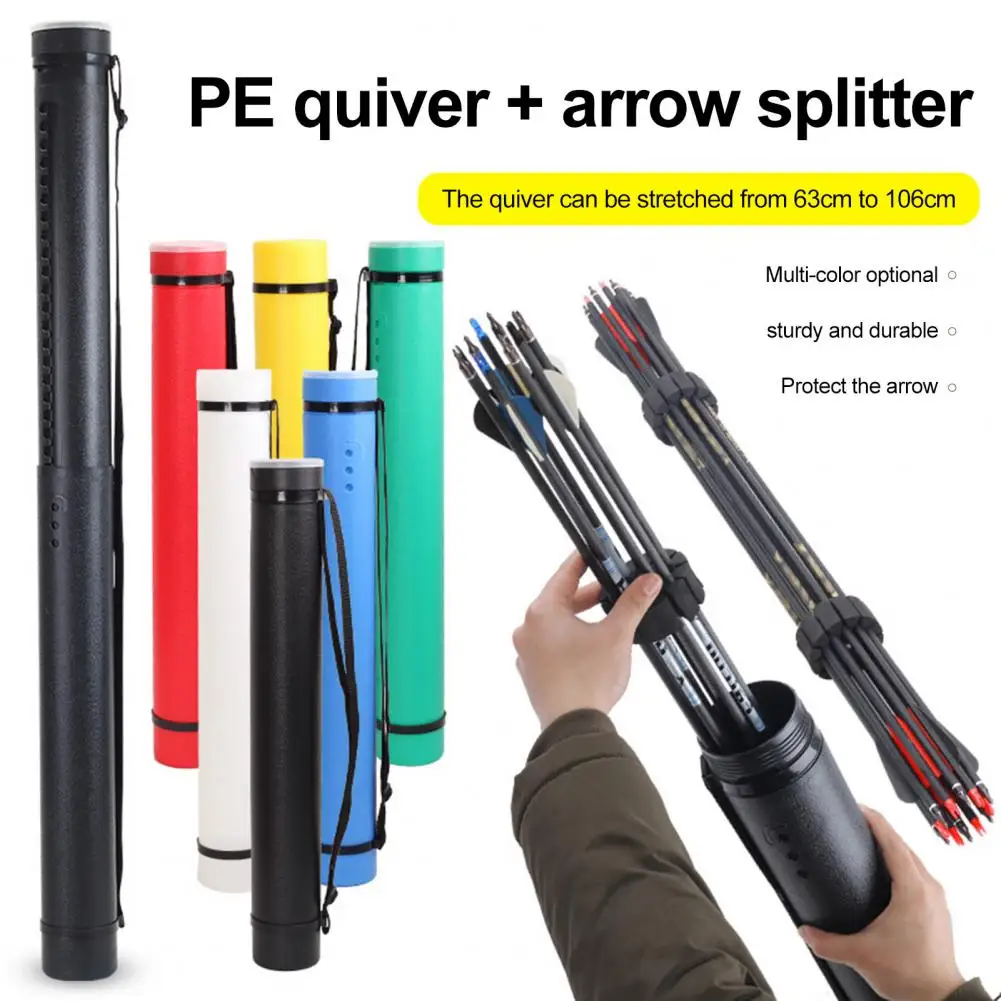 양궁 화살 거치대 텔레스코픽 양궁 화살 떨림, Eva 분리기 포함, 타겟 사격 액세서리, 화살용 확장형 거치대