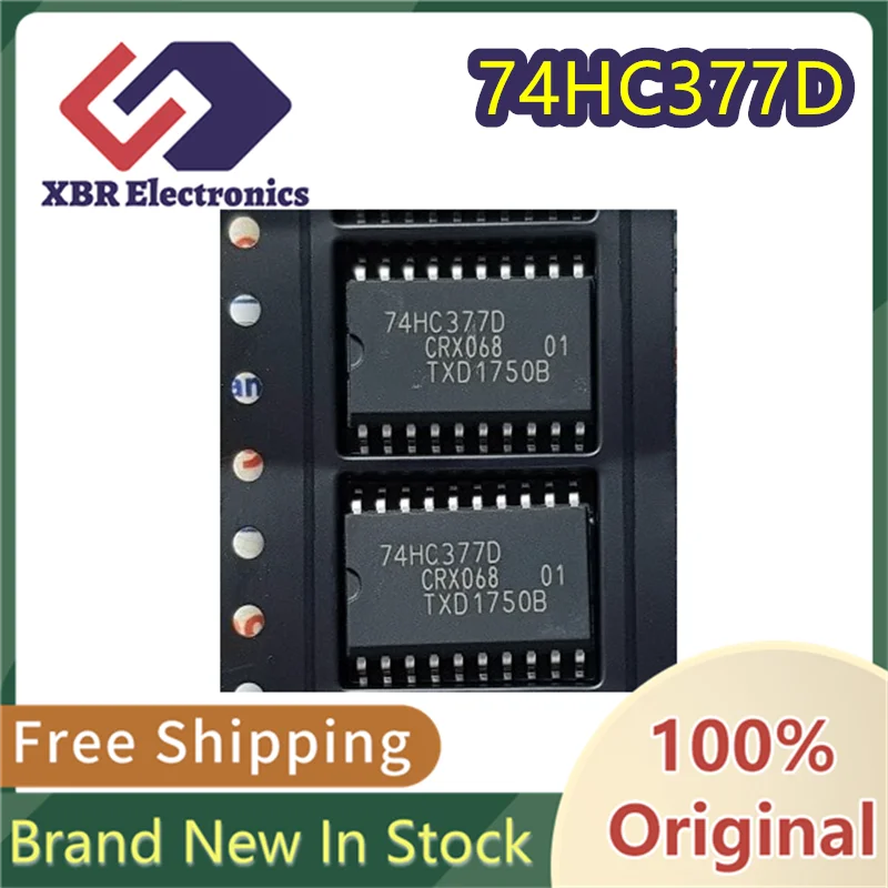 

(10/50 pieces) 74HC377D 74HC377 SOP-20 7.2MM wide body universal analog switch comparator counter genuine free shipping