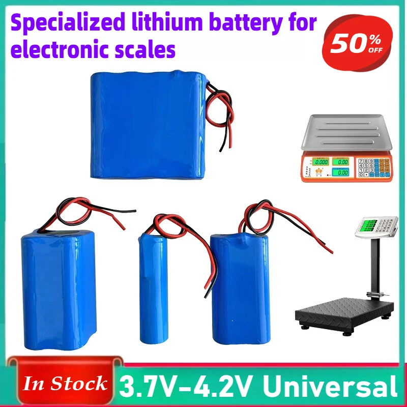 

18650 4V Battery Electronic Weighing Scale Storage Battery 3.7V-4.2V Universal Lithium Battery