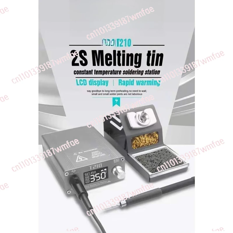 T210 75w Light Emitting Diode Automatic Sleep Electric Soldering Iron Station Mobile Phone Repair Welding Platform Heating