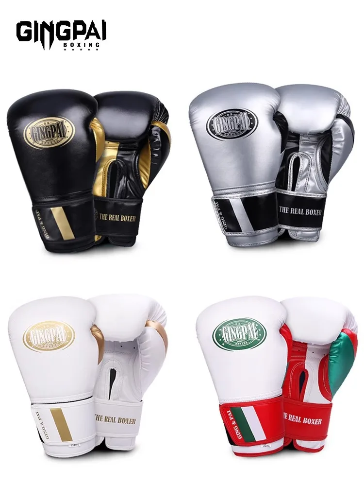 

Adult Children Boxing Gloves High Density Pu Leather 8 Wrist Guard Men And Women Split Palm Model