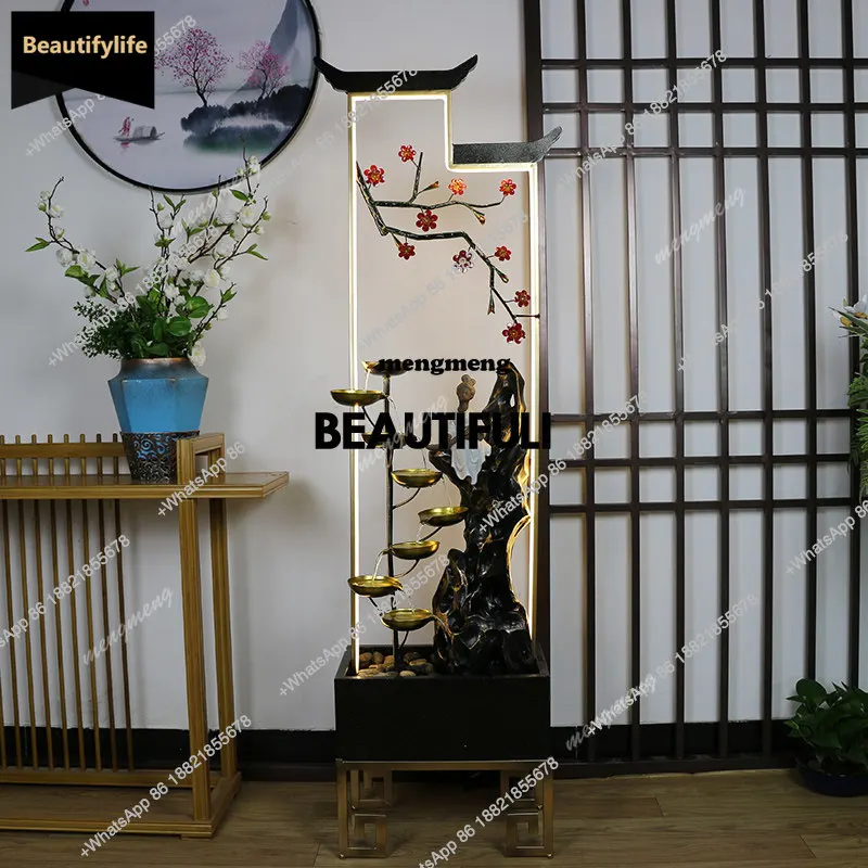 D80 Living room decorations light luxury sofa corner floor-to-ceiling water ornaments new house relocation