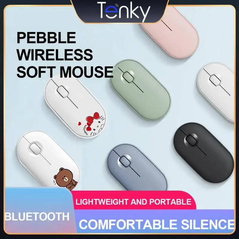 Comfortable hand feeling Pebble Mute Mouse M350 Bluetooth Dual Mode Wireless Mouse Fashion light lovely Multi-link Office Mouse