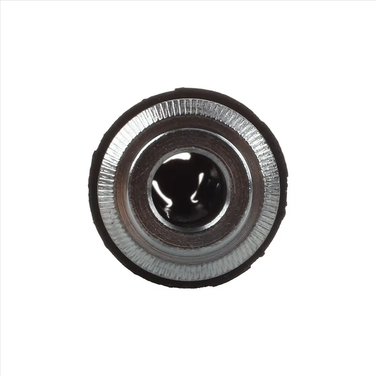 TUREBG 5X 1/4 Inch Chrome Cylinder Flush Mount Jack for Electric Guitar Bass
