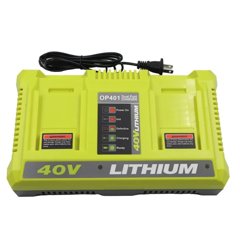 Lithium Battery Charger OP401 OP403 For Ryobi 36V 40V OP4015 OP4026 OP4026A OP4030 OP4050A OP4040 OP400A OP403A OP4050 RY40400