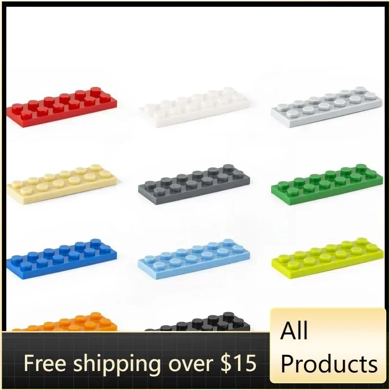 20PCS Assembles Particles 3795 2x6 Thin Bricks Board Building Blocks Tech Parts DIY Assembly Educational Toy For Children Gift